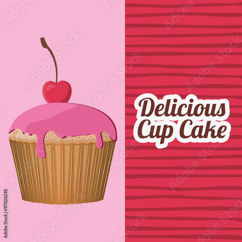 delicious cupcake design 