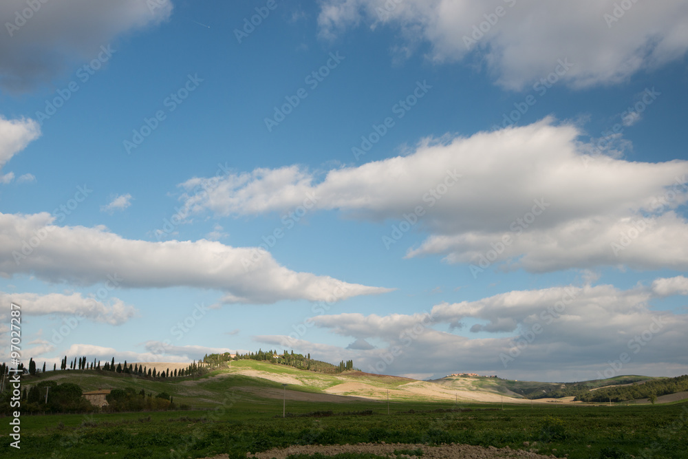 Hügellandschaft in der Toskana Hügellandschaft in der Toskana