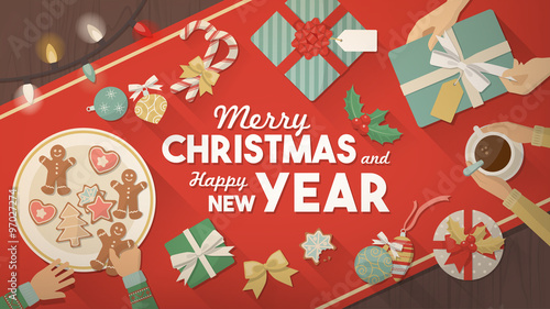 Christmas celebration at home