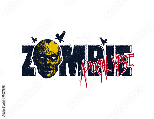 Vector illustration of Cartoon zombie