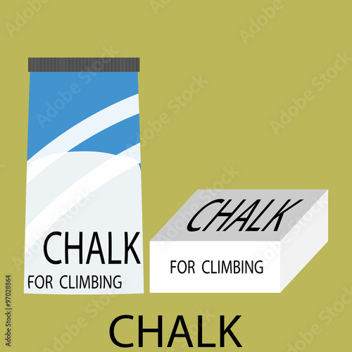 Chalk climbing icon