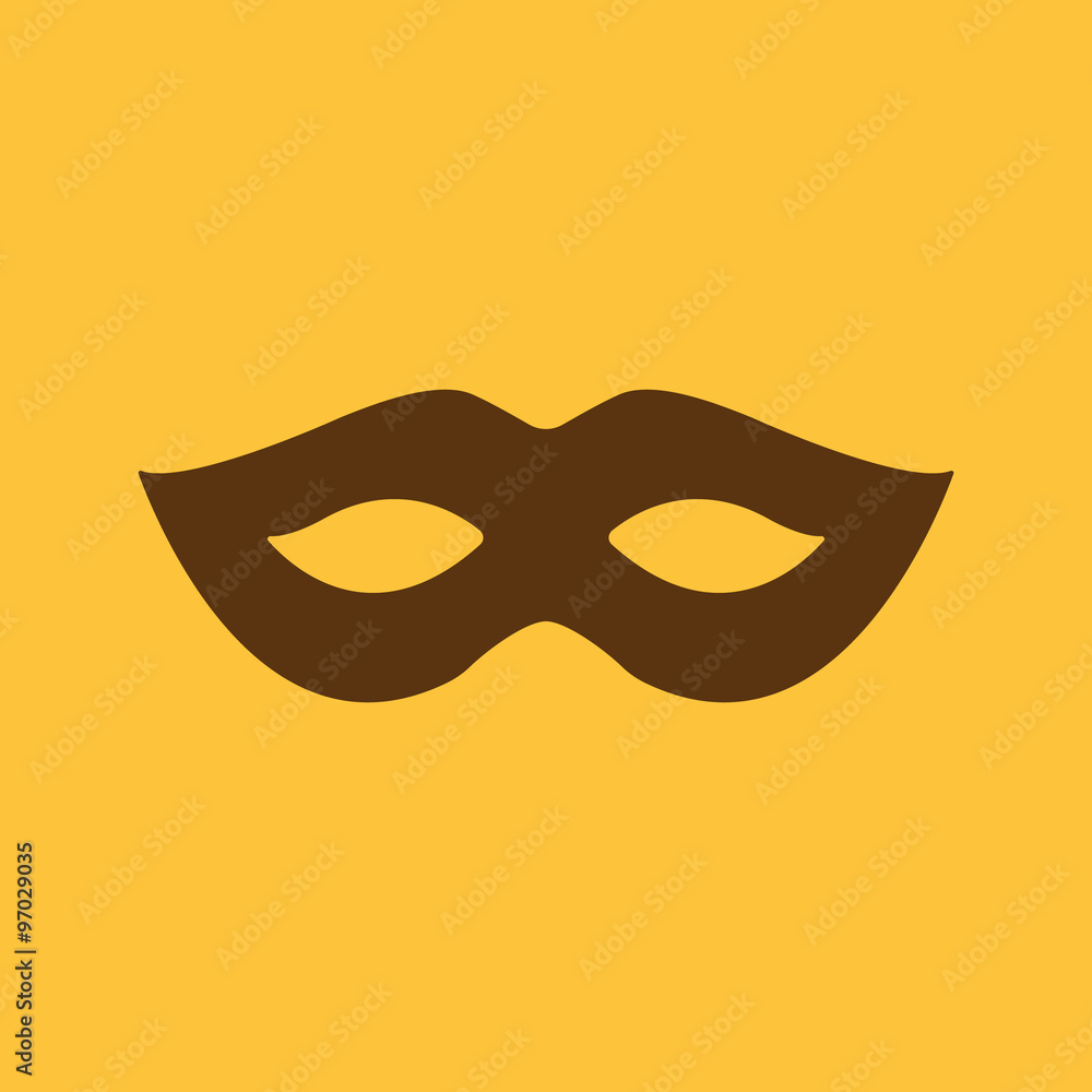 The festive mask icon. The festive mask icon.