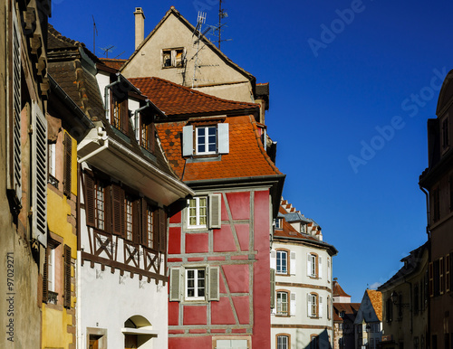 Selestat old city street view