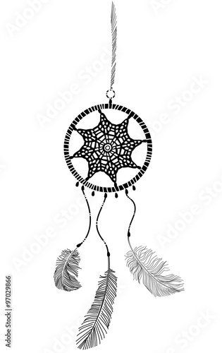 Vector illustration of dream catcher