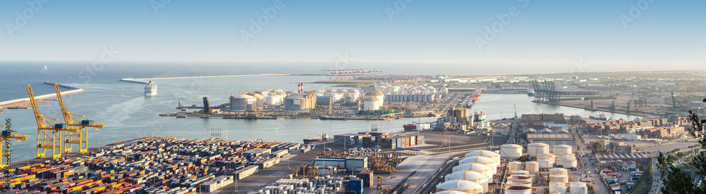 Port in Barcelona