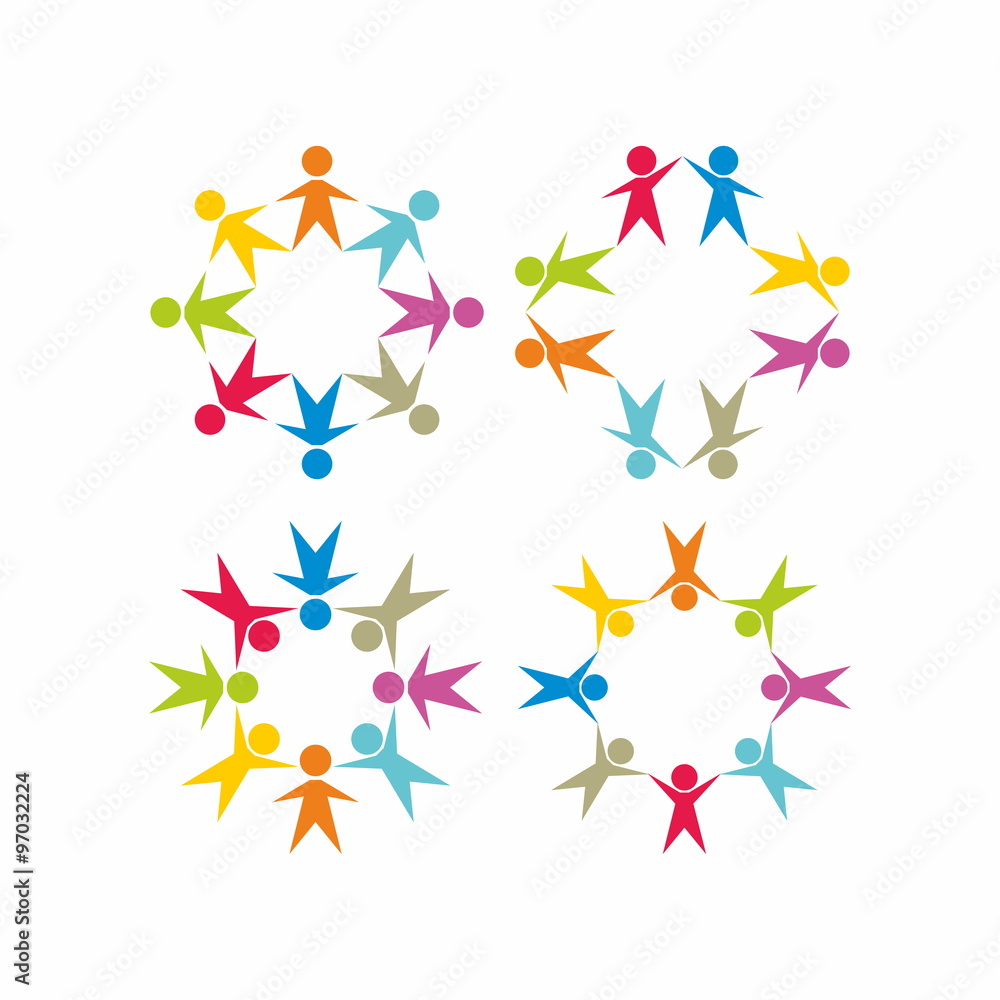 Groups of people. United by one goal. Groups of people. United by one goal.