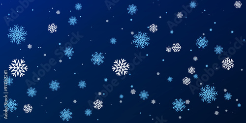 Christmas a background with falling snowflakes.Vector