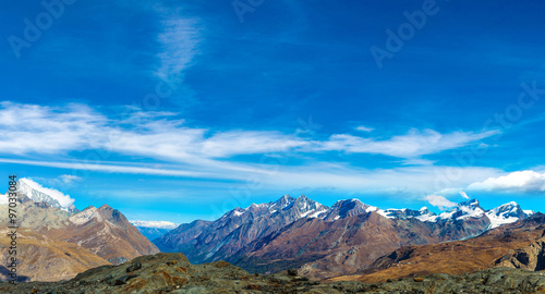 Alps mountain landscape in Switzerland