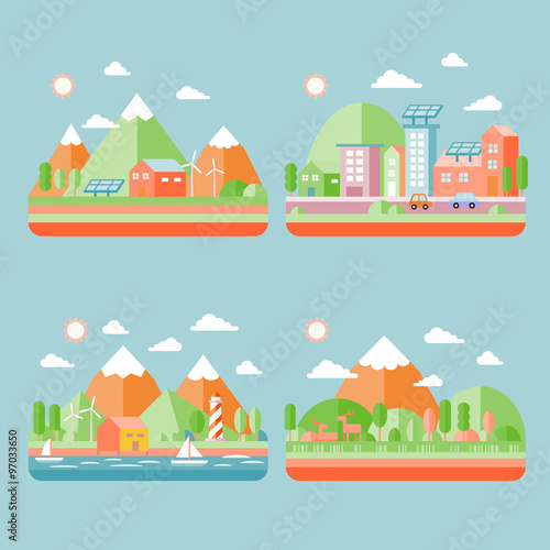 ecology city scenery