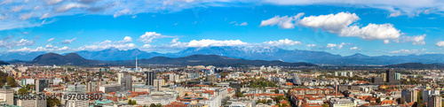 Aerial view of Ljubljana in Slovenia © Sergii Figurnyi