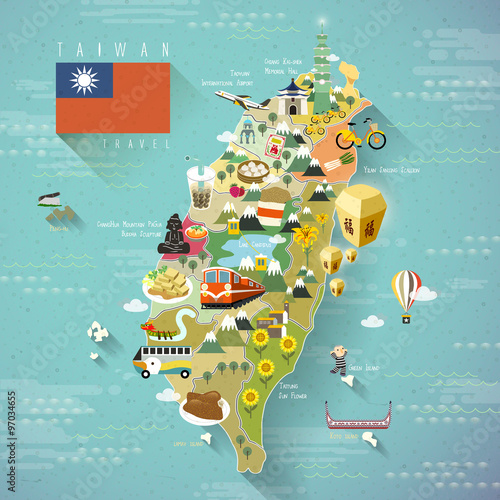 Taiwan travel map