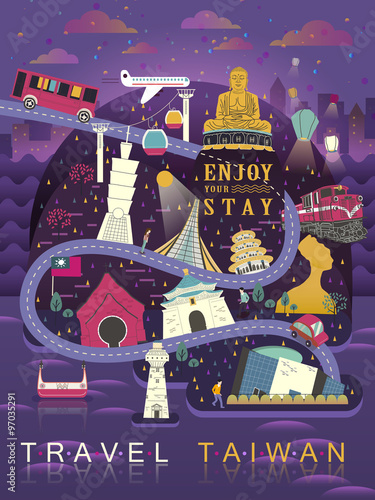 Taiwan travel poster