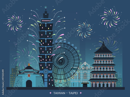 Taiwan travel poster design