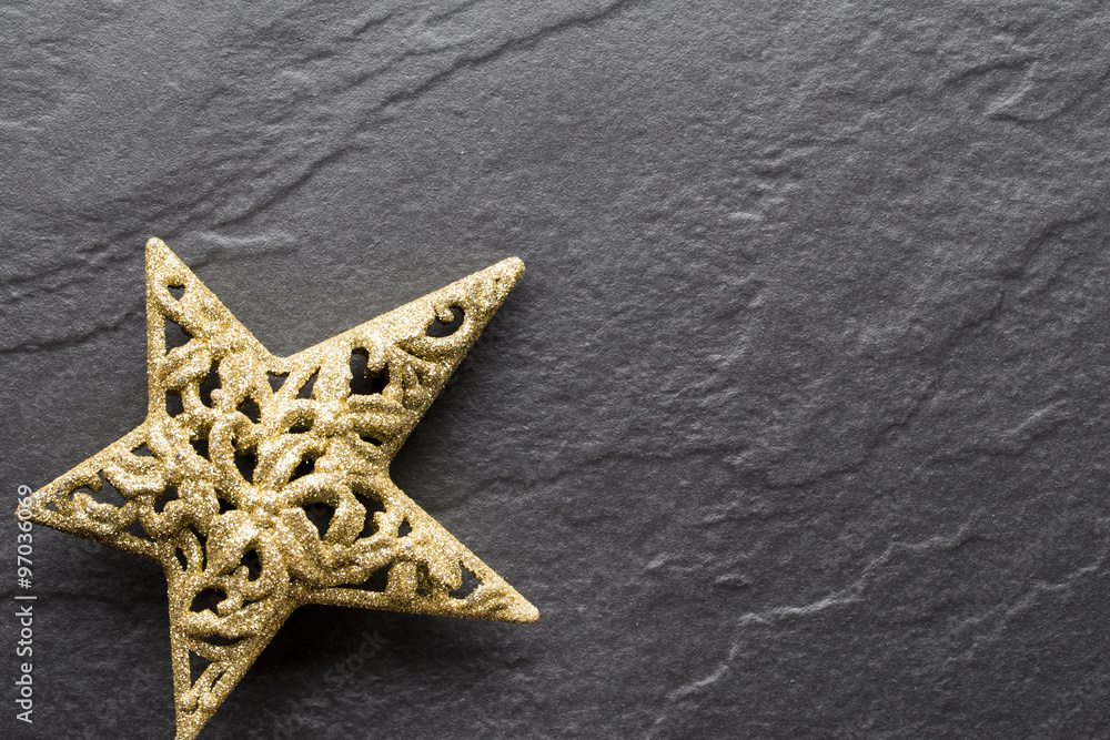 Christmas decoration on the black background. Christmas decoration on the black background.