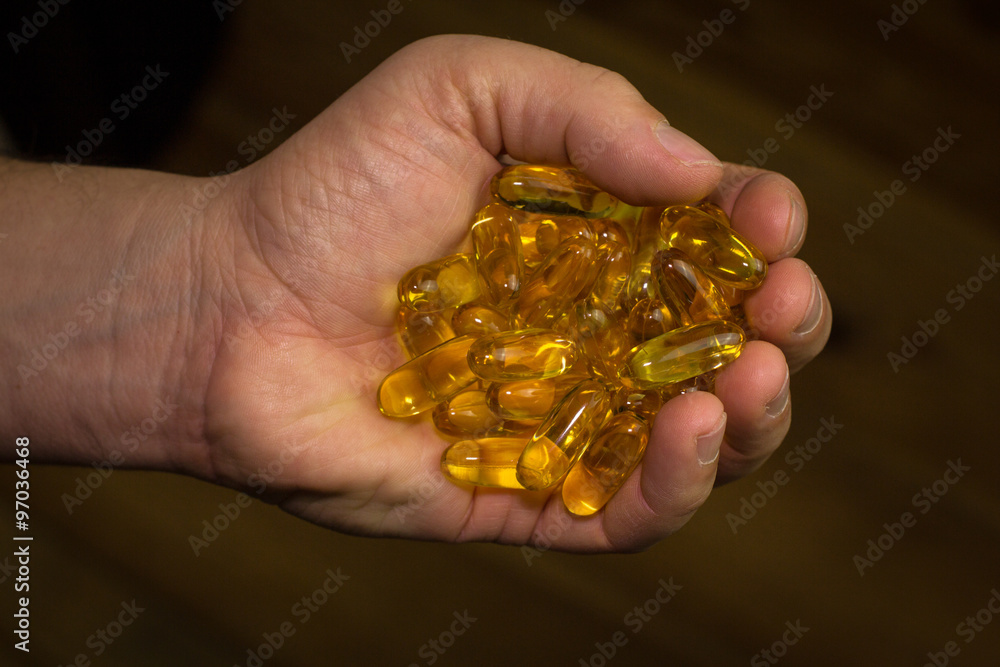 Fototapeta premium Handful of pills