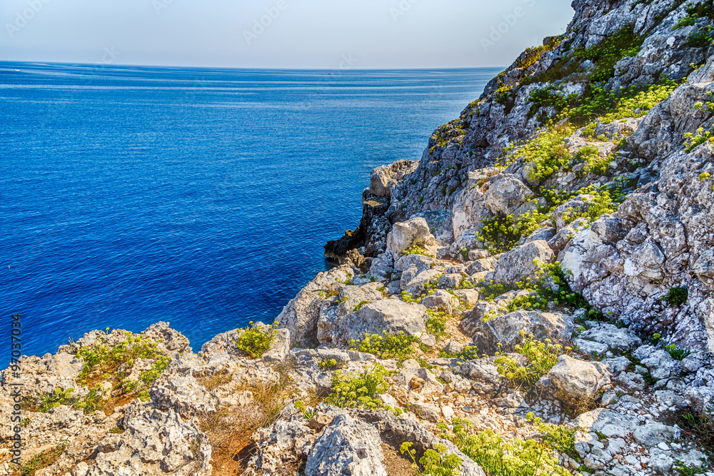 rocky beach on Adriatic Sea