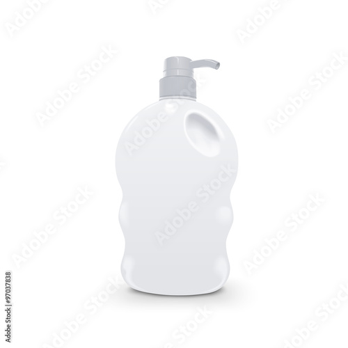 liquid soap and shower gel plastic bottle