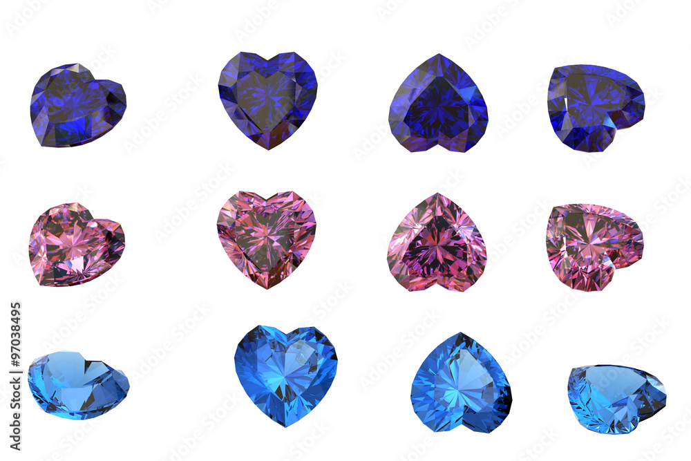 Fototapeta premium 3D illustration of Diamond. Jewelry background. Fashion accessory