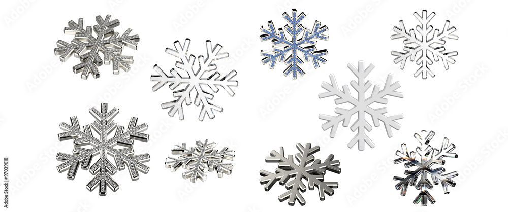 Diamond snowflake. Christmas background Diamond snowflake. Christmas background