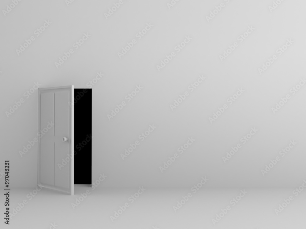 single open door single open door