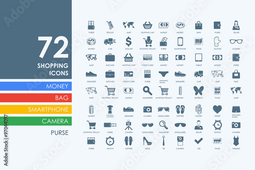 Set of shopping icons