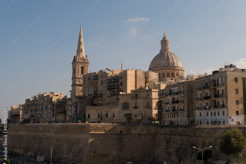 Blick auf Valetta aus Nord-Westen - Malta