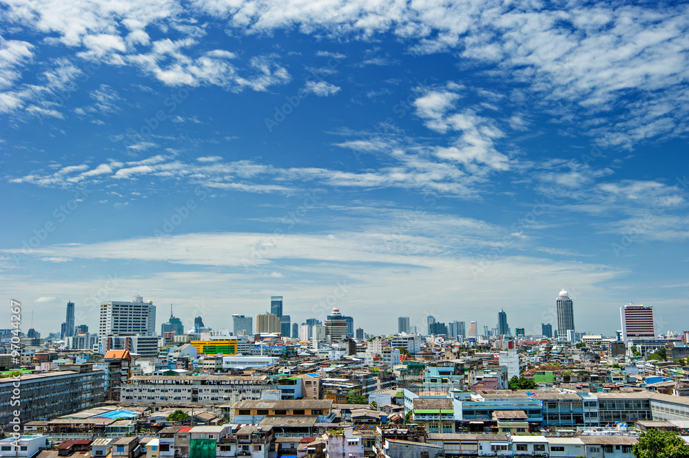 Daylight Bangkok city view, Thailand