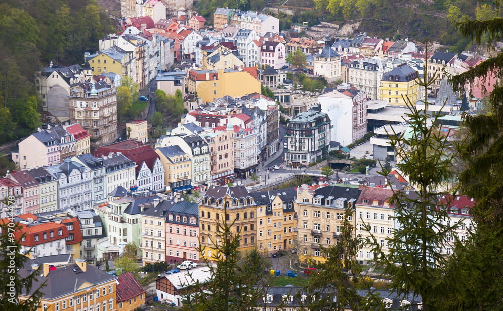 Famous Czech Spa Karlovy Vary, Bohemia, Czech Republic