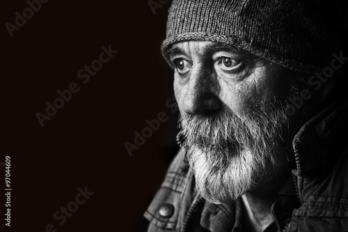 Homeless old man