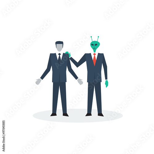 Understanding each other concept