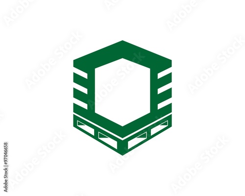 Box Containers logo icon template