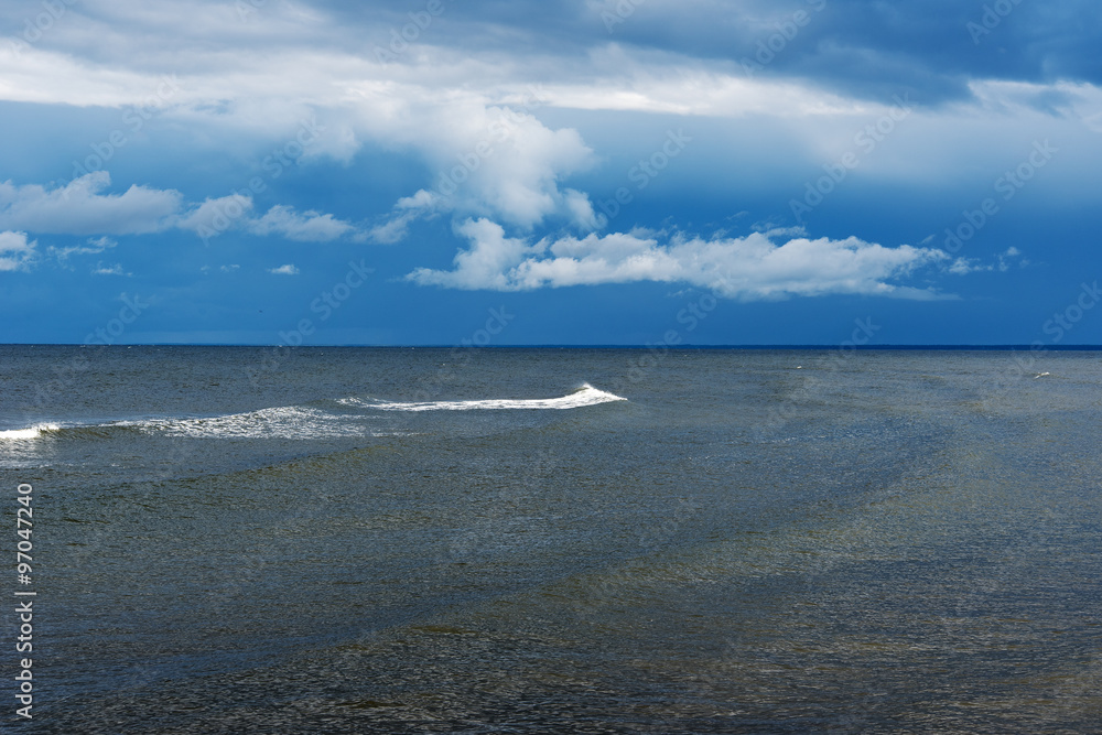 Fototapeta premium Dark Baltic sea.