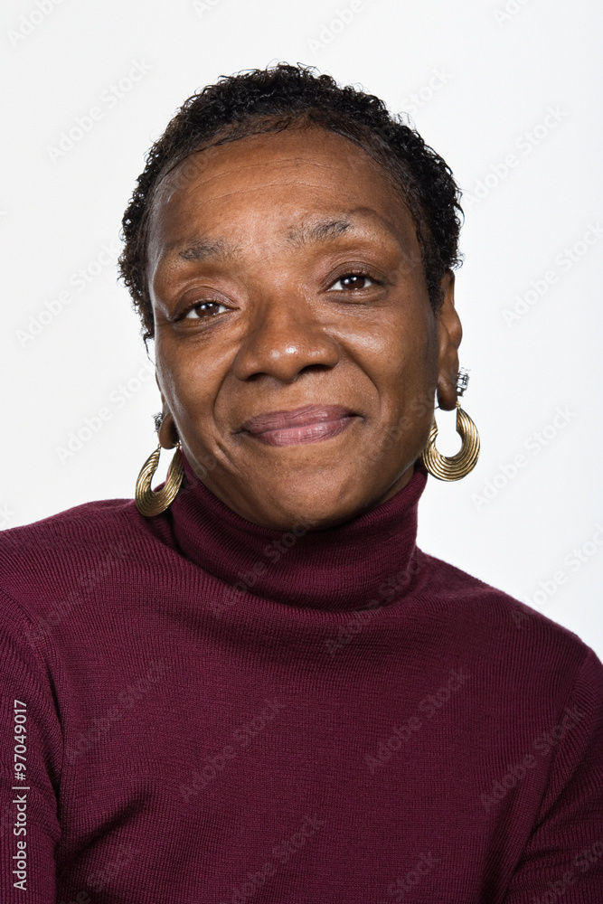 Portrait of mature African American woman Portrait of mature African American woman