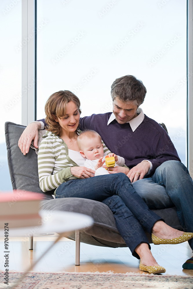 Parents and their baby