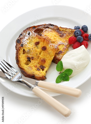 panettone french toast, christmas leftover