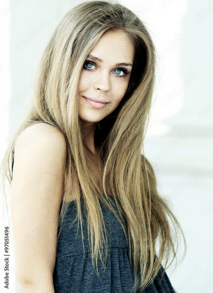 Fototapeta premium Beautiful young blonde woman