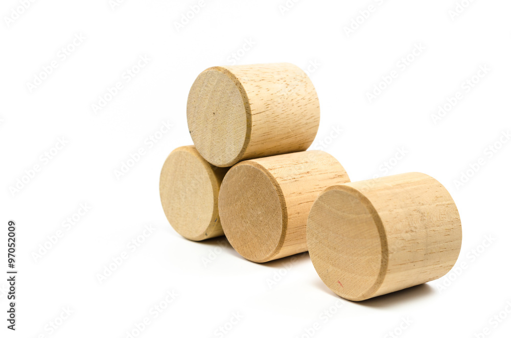 wooden toy blocks isolated on white background wooden toy blocks isolated on white background