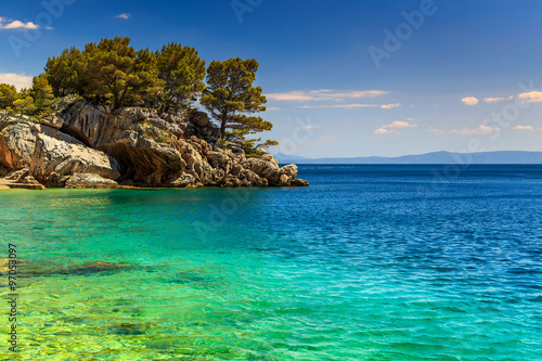 Beautiful rock peninsula,Brela,Makarska riviera,Dalmatia,Croatia,Europe