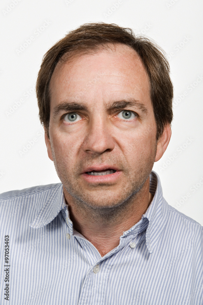 Obraz premium Portrait of mature adult Caucasian man