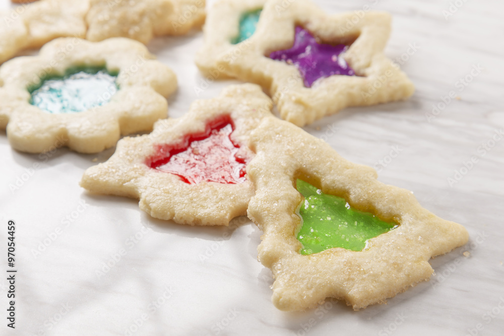 Stain Glass Christmas Cookies Stain Glass Christmas Cookies