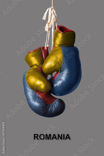 Boxing Gloves in the Color of Romania