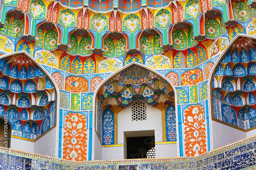 Main portal of Kalyan Mosque, Bukhara, Uzbekistan photo