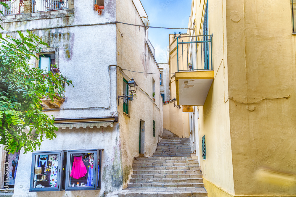 Fototapeta premium shops in the historic center of Otranto