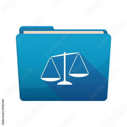 Long shadow  binder with   an unbalanced weight scale