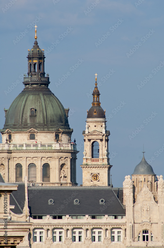 St. Stephen's Basilica from Buda, Budapest, Hungary