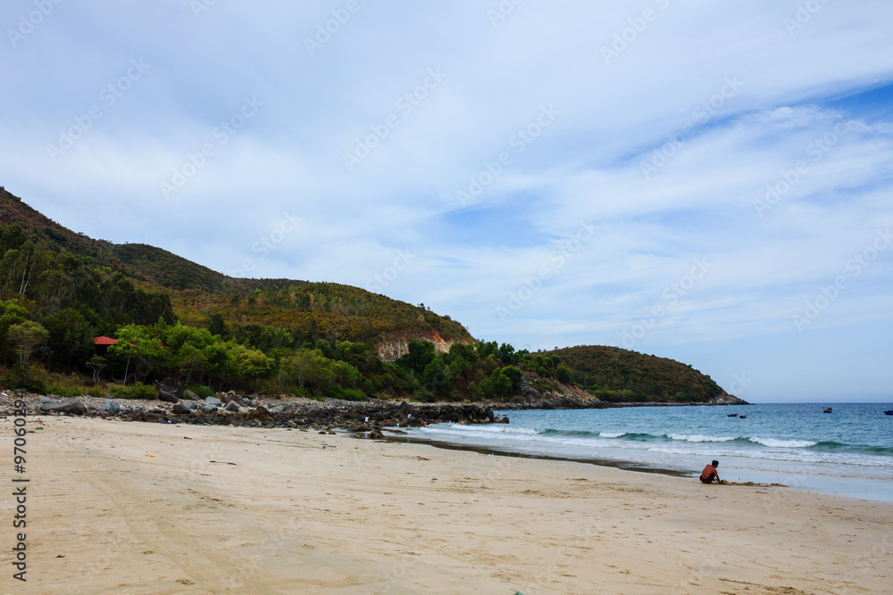 Bai Dai beach (also known as Long Beach), Khanh Hoa, Vietnam. Bai Dai Beach is located 30-40 minutes south and is without a doubt the best, most chilled out beach in Nha Trang. Bai Dai beach (also known as Long Beach), Khanh Hoa, Vietnam. Bai Dai Beach is located 30-40 minutes south and is without a doubt the best, most chilled out beach in Nha Trang.