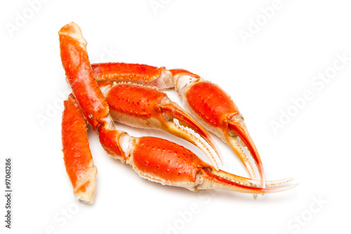 Snow crab (Chionoecetes opilio) or Tanner crab clusters isloted