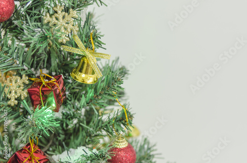 Closeup on Christmas tree decoration