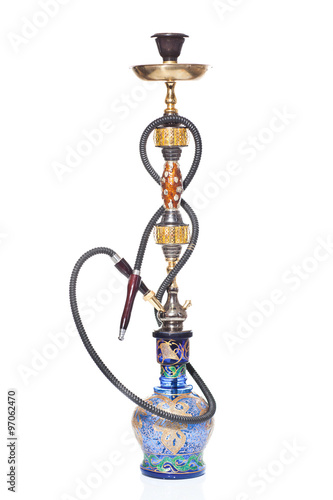 hookah isolated over a white background