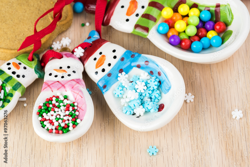 Gingerbread ornament cookies.